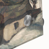 Rustic Cottages - Moody Modern Wall Art in Earthy, Dark Tones