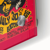 Jimi Hendrix Retro Wall Art – Vintage Baton Rouge Concert Print