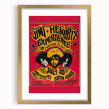 Jimi Hendrix Retro Wall Art – Vintage Baton Rouge Concert Print