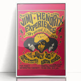 Jimi Hendrix Retro Wall Art – Vintage Baton Rouge Concert Print