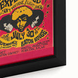 Jimi Hendrix Retro Wall Art – Vintage Baton Rouge Concert Print