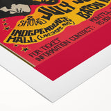 Jimi Hendrix Retro Wall Art – Vintage Baton Rouge Concert Print