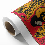 Jimi Hendrix Retro Wall Art – Vintage Baton Rouge Concert Print