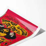 Jimi Hendrix Retro Wall Art – Vintage Baton Rouge Concert Print