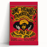 Jimi Hendrix Retro Wall Art – Vintage Baton Rouge Concert Print