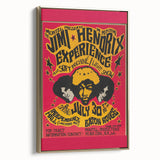 Jimi Hendrix Retro Wall Art – Vintage Baton Rouge Concert Print