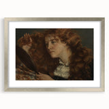 Realism Art Prints - Intimate Portrait of Woman with Mirror on Canvas