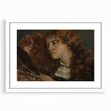 Realism Art Prints - Intimate Portrait of Woman with Mirror on Canvas