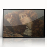 Realism Art Prints - Intimate Portrait of Woman with Mirror on Canvas