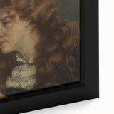 Realism Art Prints - Intimate Portrait of Woman with Mirror on Canvas