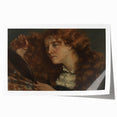 Realism Art Prints - Intimate Portrait of Woman with Mirror on Canvas