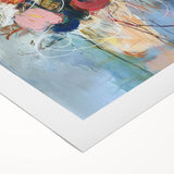 Framed Dining Room Prints – Colorful Abstract Floral Bouquet