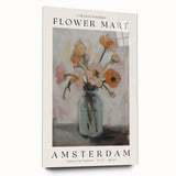 Abstract floral acrylic glass artwork showcasing vibrant colors and intricate designs, viewed from the side without pins, ideal for modern home decor.