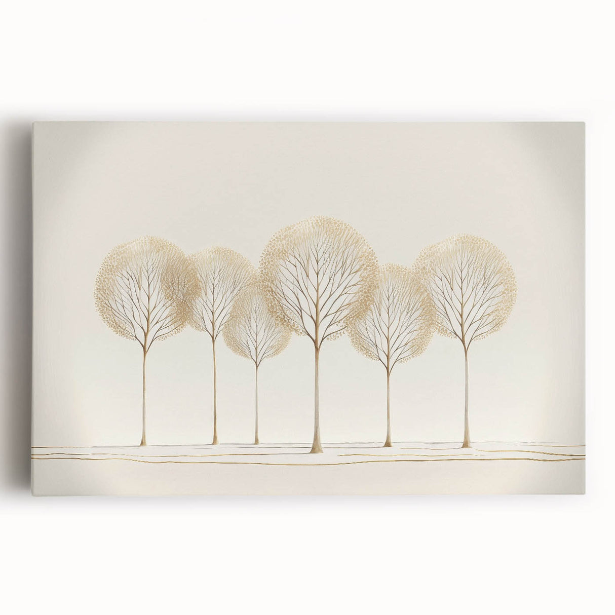 Abstract landscape stretched canvas artwork showcasing vibrant colors and fluid shapes, perfect for modern home decor. Ideal for adding a contemporary touch to any space.