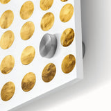 Geometric Abstract Wall Decor – Gold Circles Modern Canvas Art