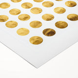 Geometric Abstract Wall Decor – Gold Circles Modern Canvas Art