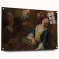 Baroque Art Scene of Rest and Reflection - Classic Wall Art Print