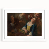 Baroque Art Scene of Rest and Reflection - Classic Wall Art Print