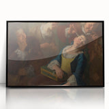 Baroque Art Scene of Rest and Reflection - Classic Wall Art Print