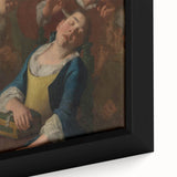 Baroque Art Scene of Rest and Reflection - Classic Wall Art Print