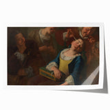 Baroque Art Scene of Rest and Reflection - Classic Wall Art Print