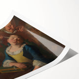 Baroque Art Scene of Rest and Reflection - Classic Wall Art Print