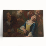 Baroque Art Scene of Rest and Reflection - Classic Wall Art Print