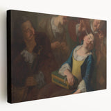 Baroque Art Scene of Rest and Reflection - Classic Wall Art Print