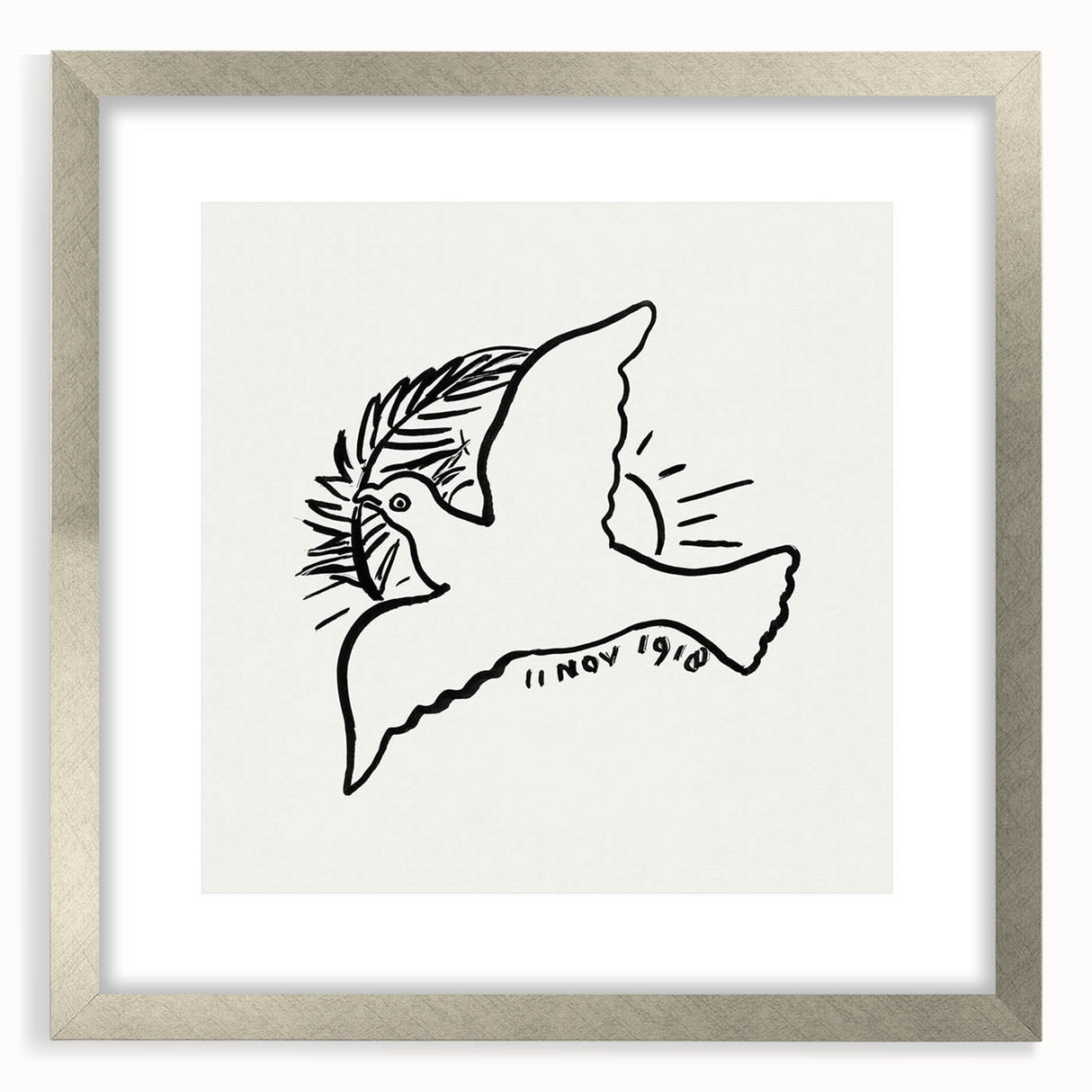 Expressionist Art: Peace Dove Commemorative Design