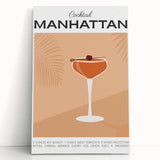 Large black and white stretched canvas featuring assorted kitchen utensils, ideal for kitchen wall art.