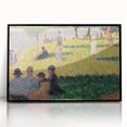 Impressionist Landscape Wall Art - Seurat Inspired Summer Scene Print
