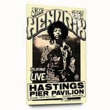 Jimi Hendrix Retro Wall Art – Vintage Hastings Pier Concert Print
