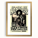 Jimi Hendrix Retro Wall Art – Vintage Hastings Pier Concert Print