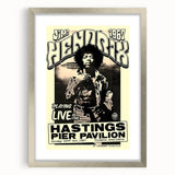 Jimi Hendrix Retro Wall Art – Vintage Hastings Pier Concert Print