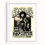 Jimi Hendrix Retro Wall Art – Vintage Hastings Pier Concert Print