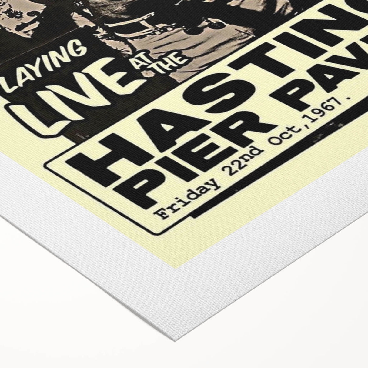 Jimi Hendrix Retro Wall Art – Vintage Hastings Pier Concert Print