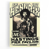 Jimi Hendrix Retro Wall Art – Vintage Hastings Pier Concert Print