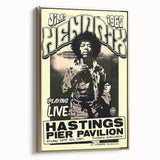 Jimi Hendrix Retro Wall Art – Vintage Hastings Pier Concert Print