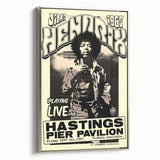 Jimi Hendrix Retro Wall Art – Vintage Hastings Pier Concert Print