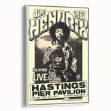 Jimi Hendrix Retro Wall Art – Vintage Hastings Pier Concert Print
