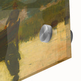 Realism Art Prints - Peaceful Sunset River Scene with Boat on Canvas