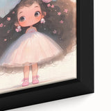 Elegant Bow Girl Wall Art - Girls Room and Nursery Decor