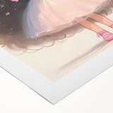 Elegant Bow Girl Wall Art - Girls Room and Nursery Decor