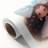 Elegant Bow Girl Wall Art - Girls Room and Nursery Decor