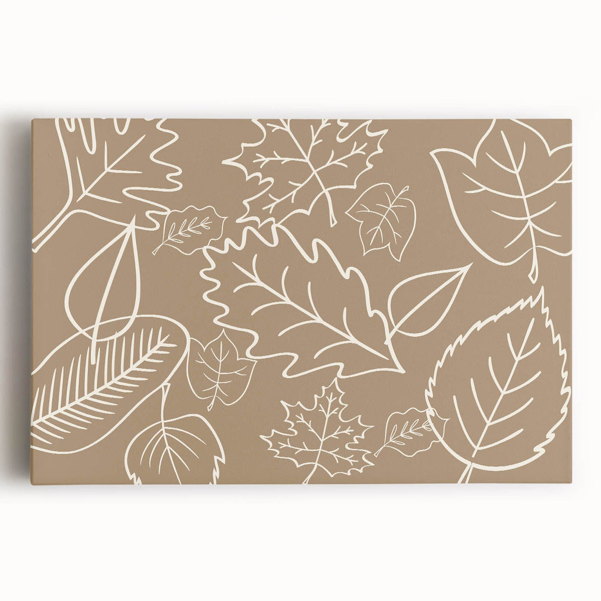 Large black and white canvas print of a tree in fall, ideal for kitchen wall art.
