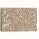 Large black and white canvas print of a tree in fall, ideal for kitchen wall art.