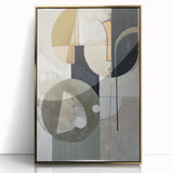 Modern Dining Room Art – Geometric Black and Gold Abstract