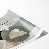 Modern Dining Room Art – Geometric Black and Gold Abstract