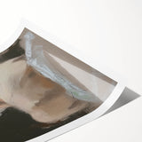 Abstract figurative rolled print showcasing vibrant colors and dynamic shapes, designed to enhance contemporary decor, securely packaged in a protective tube.