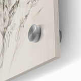 Close-up of an abstract floral design on acrylic glass, showcasing vibrant colors and intricate details, ideal for modern decor in homes or offices.